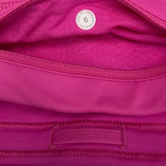 Lululemon pace rival mid rise shirt LONG sonic pink women’s size 6 NWT - Picture 7 of 7